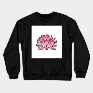 Pink Lotus Flower Crewneck Sweatshirt